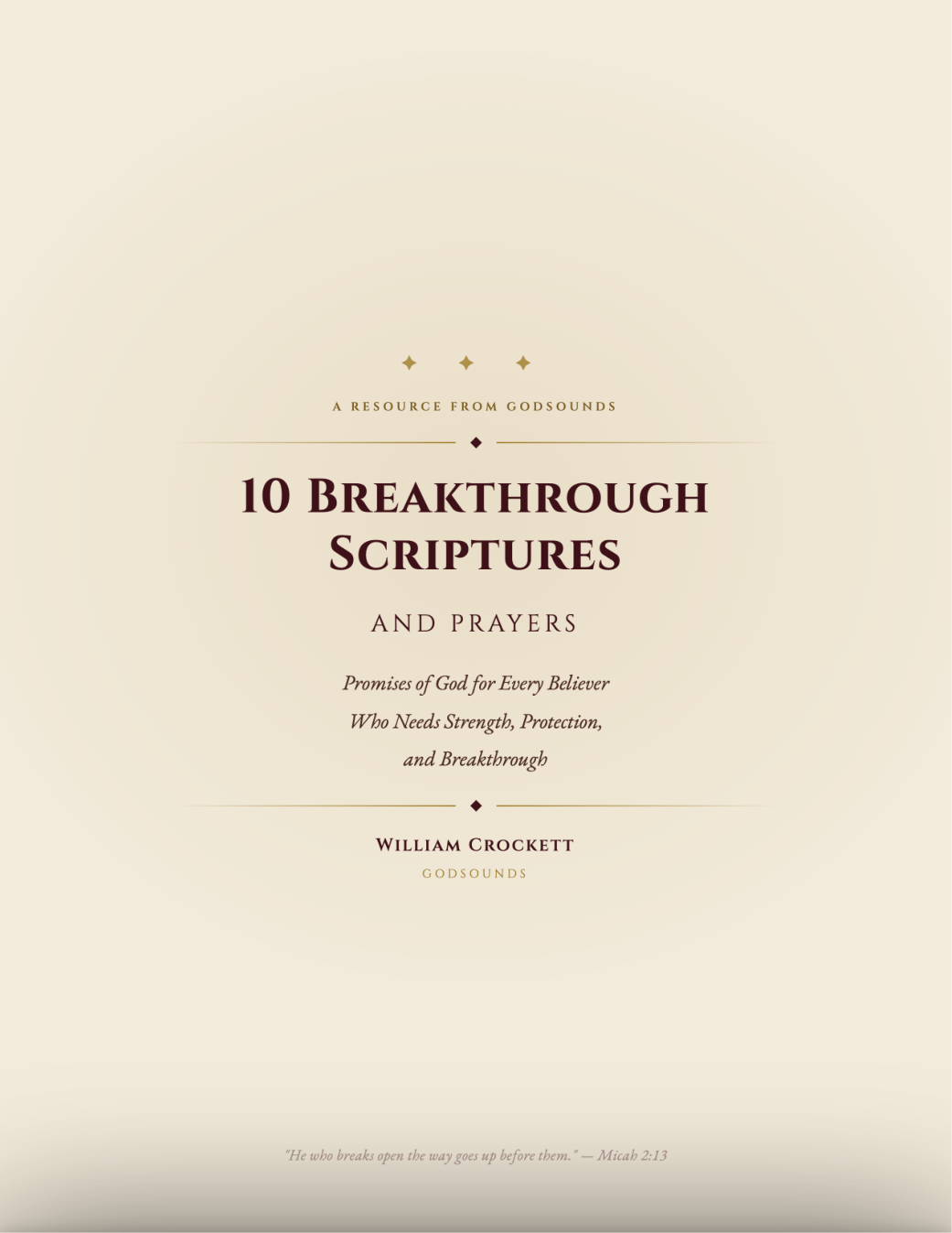 10 Breakthrough Scriptures & Prayers — PDF cover